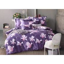 100%polyester pigment print with good color fastness fabric bed sheet fabric